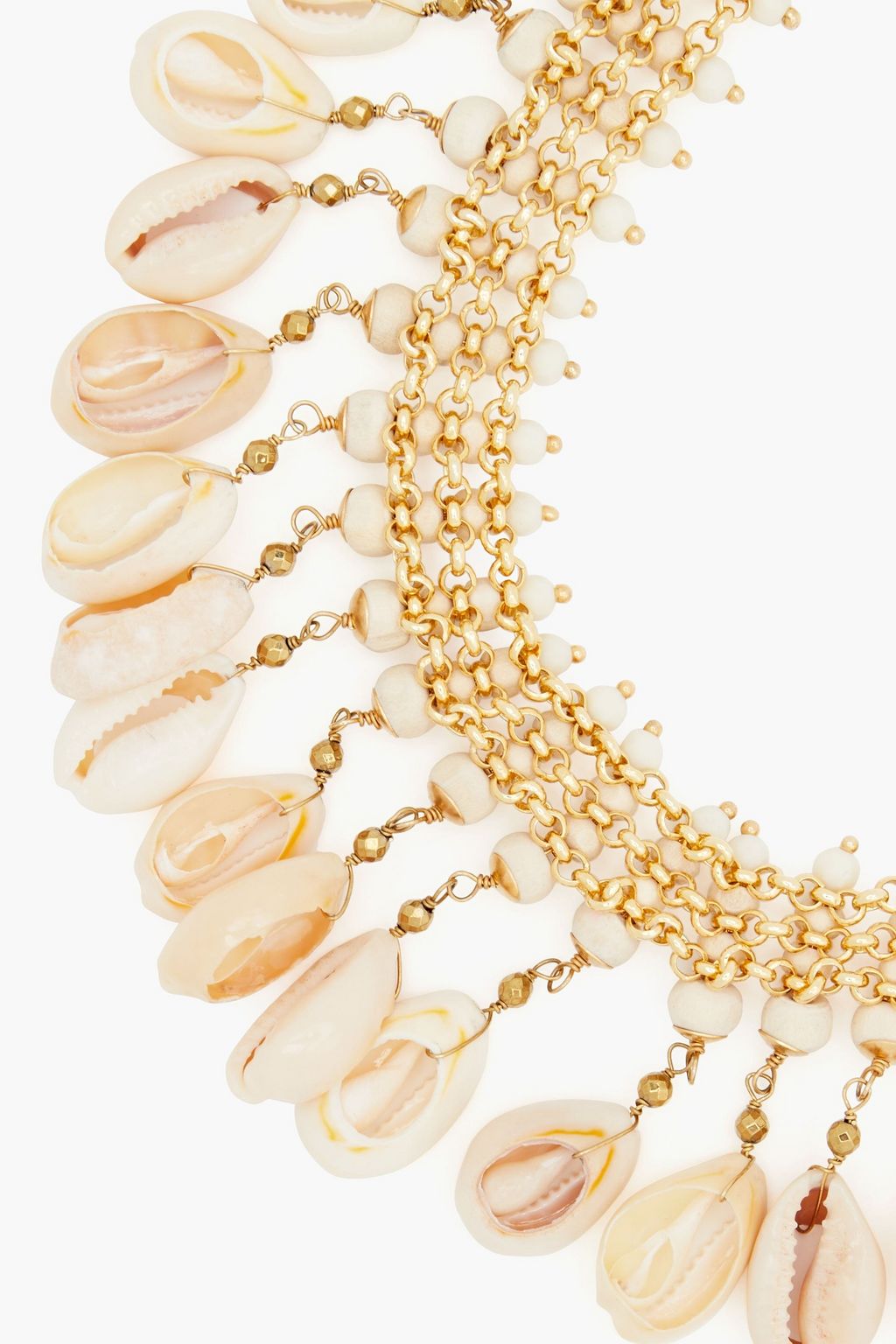 ROSANTICA Gold-tone shell choker