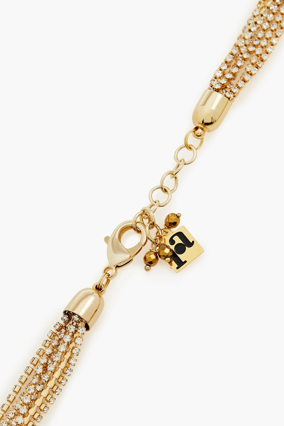 Rosantica Necklace Gold-tone Crystals Lobster Clasp Fastening Made In Italy This Product Is Handmade