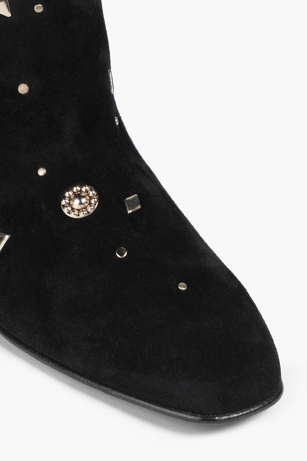 ROGER VIVIER Studded suede ankle boots