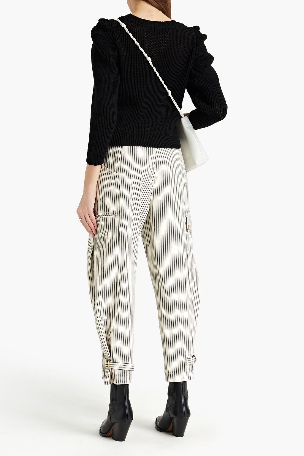 IRO Zyp gathered cotton sweater