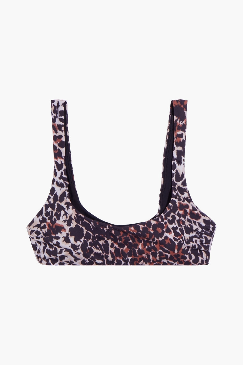 Veronica Beard Celeste Leopard-print Bikini Top In Animal Print