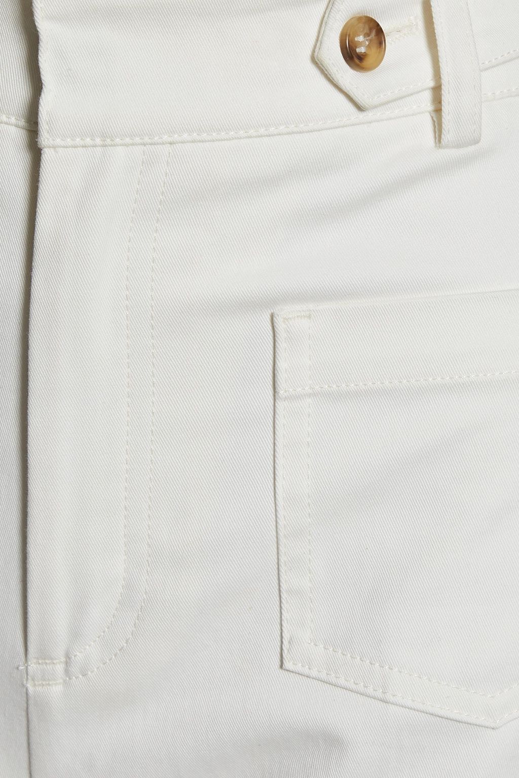 REDVALENTINO Cotton-blend twill flared pants
