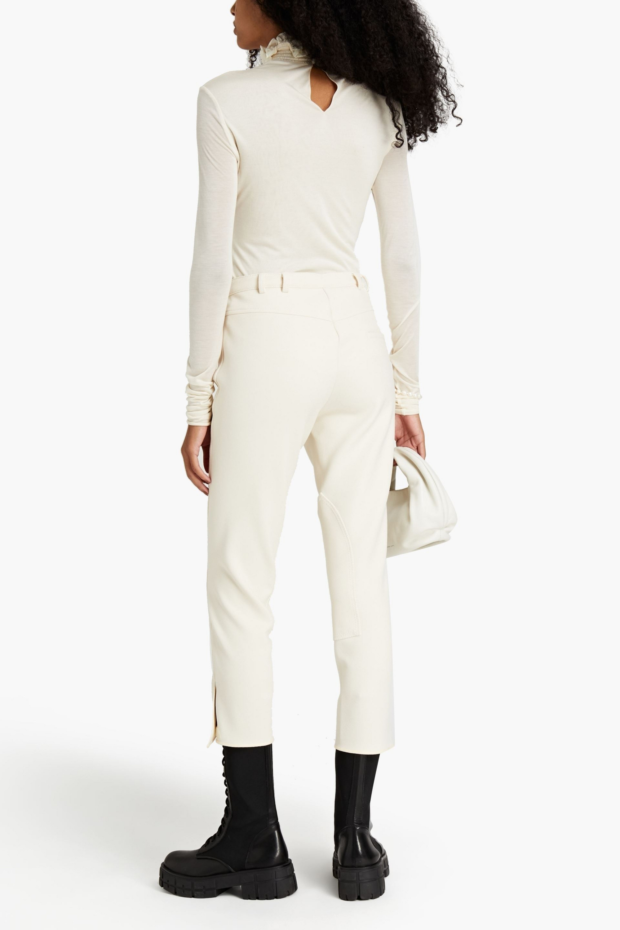Philosophy di Lorenzo Serafini Cropped crepe slim-leg pants thumbnail