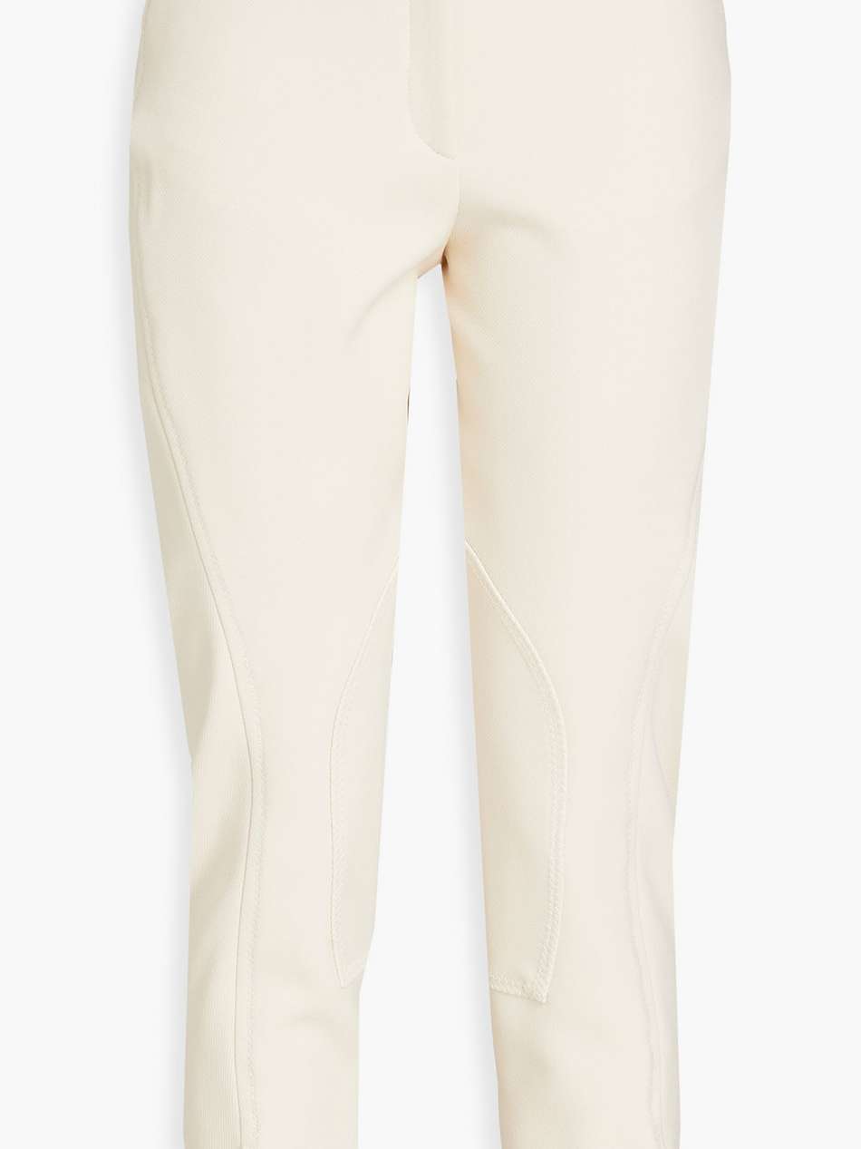 cropped crepe slim-leg pants