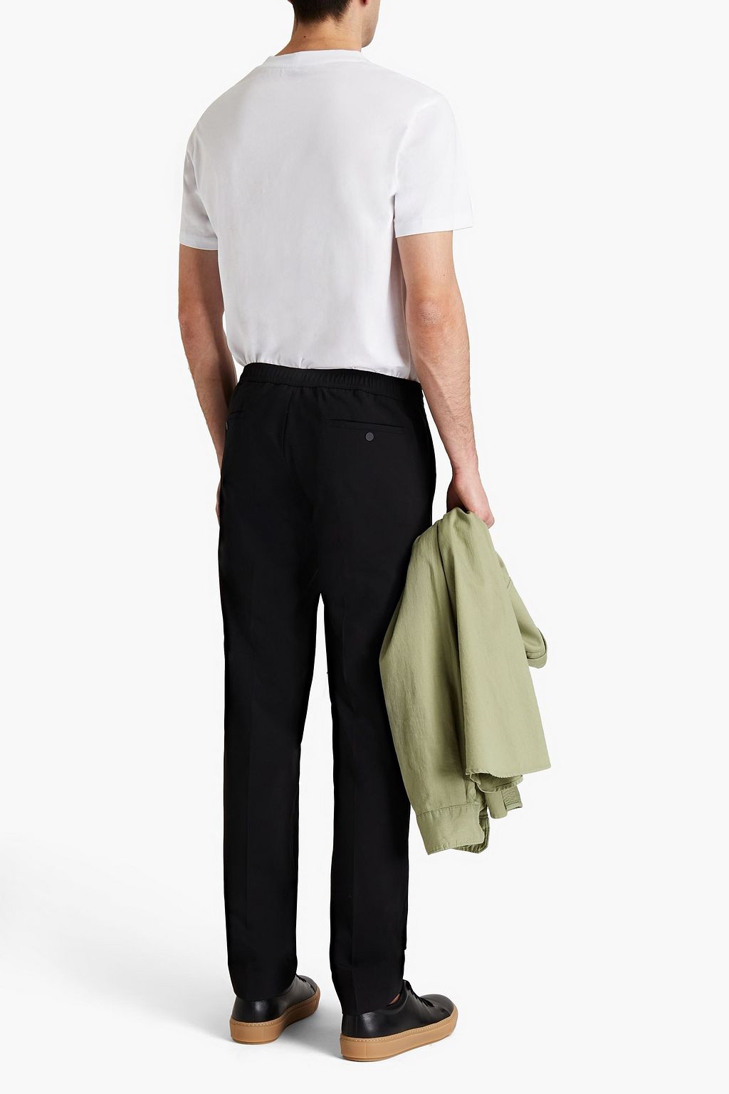 SANDRO Slim-fit wool-blend pants