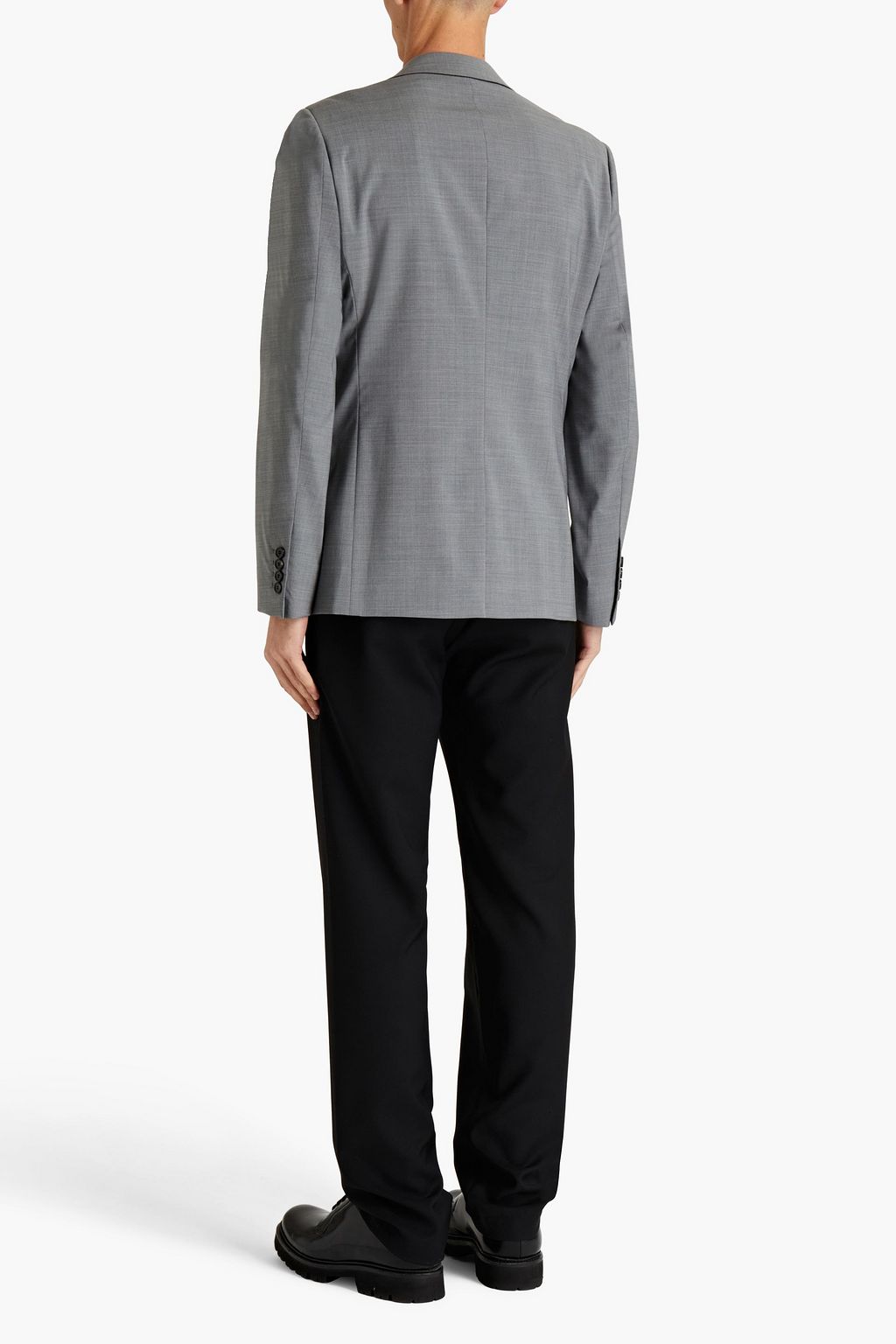 SANDRO Mélange stretch-wool suit jacket
