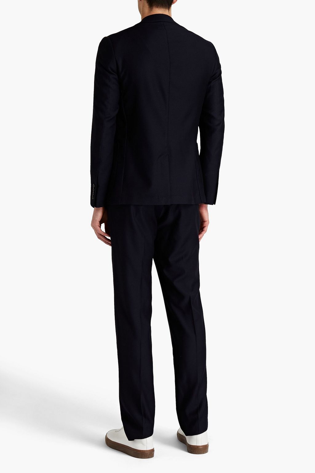 SANDRO Wool-piqué suit jacket