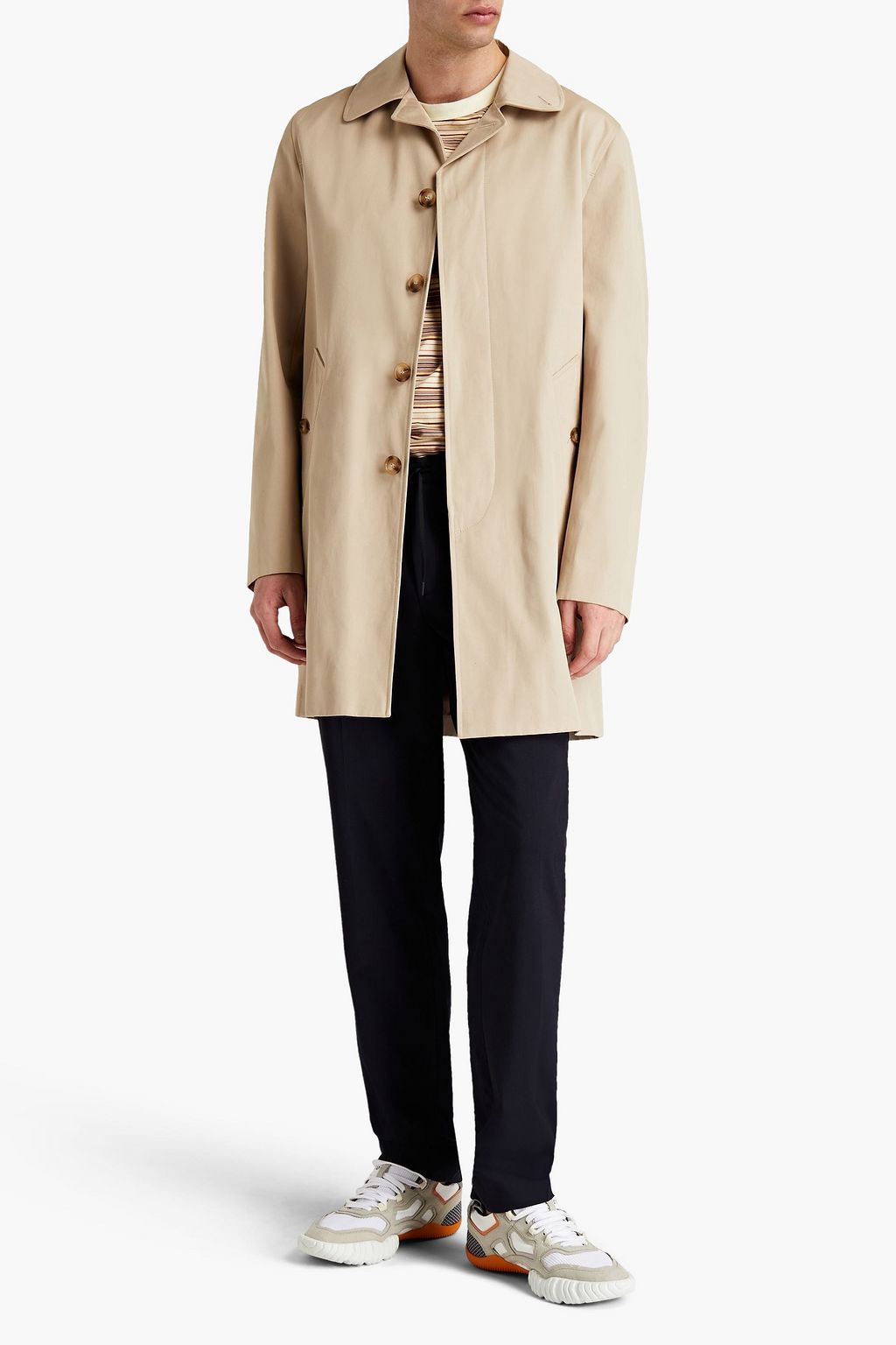 SANDRO Cotton-gabardine coat