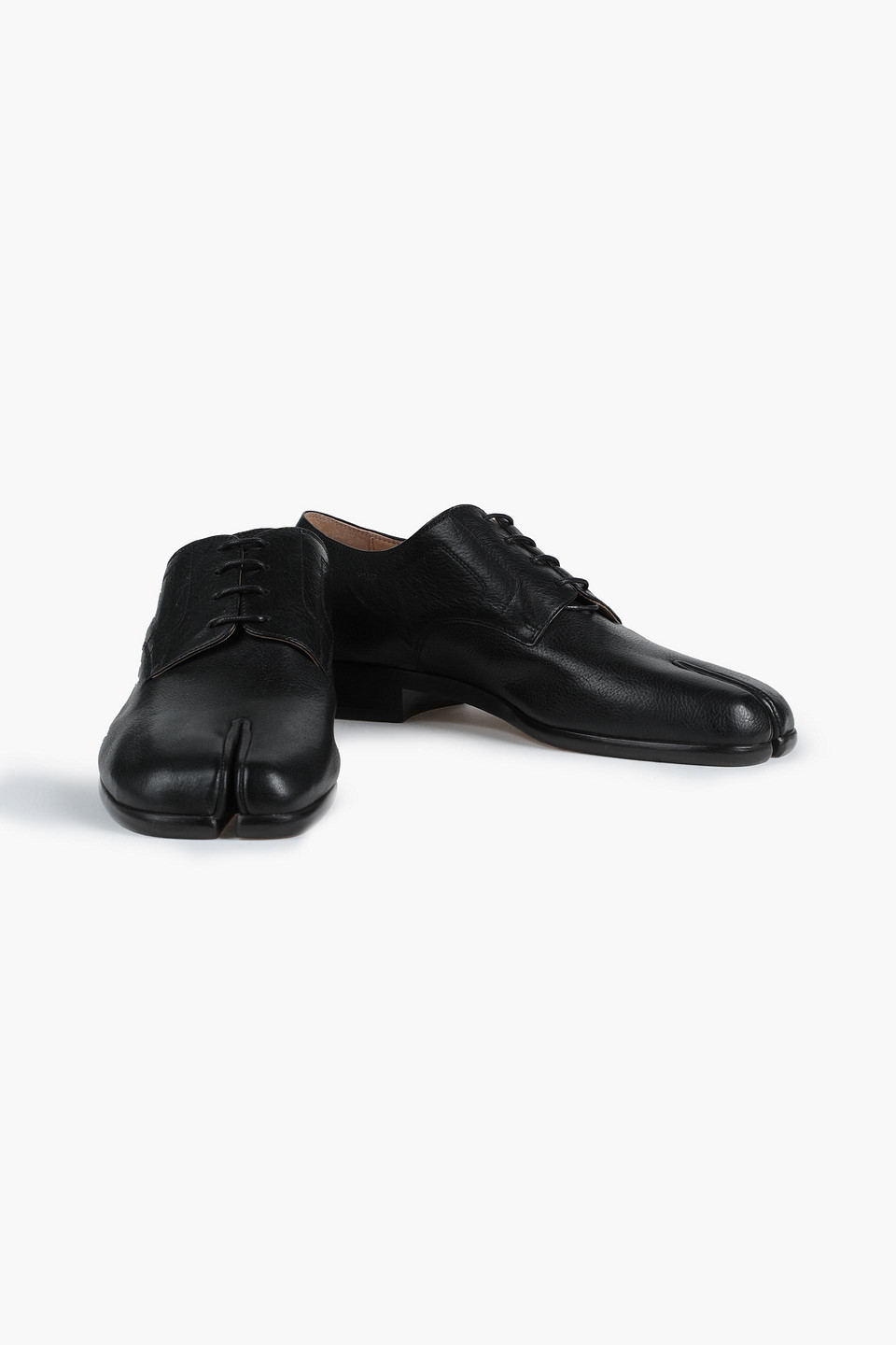 Maison Margiela Man Tabi Split-toe Textured-leather Brogues