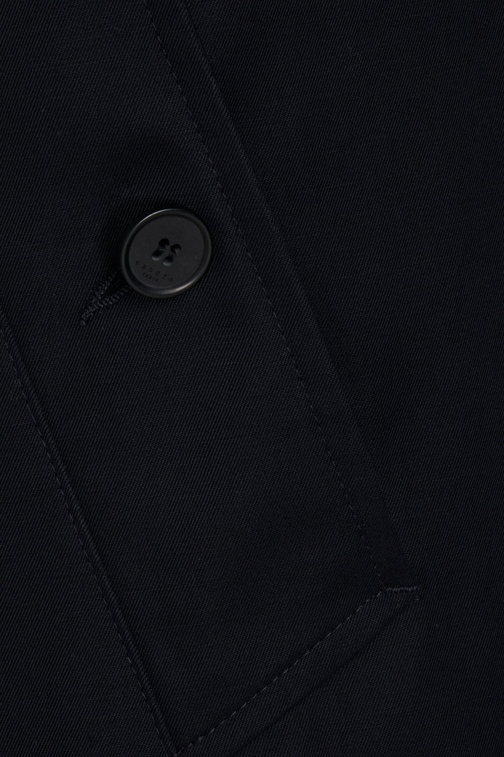 SANDRO Cotton-gabardine coat