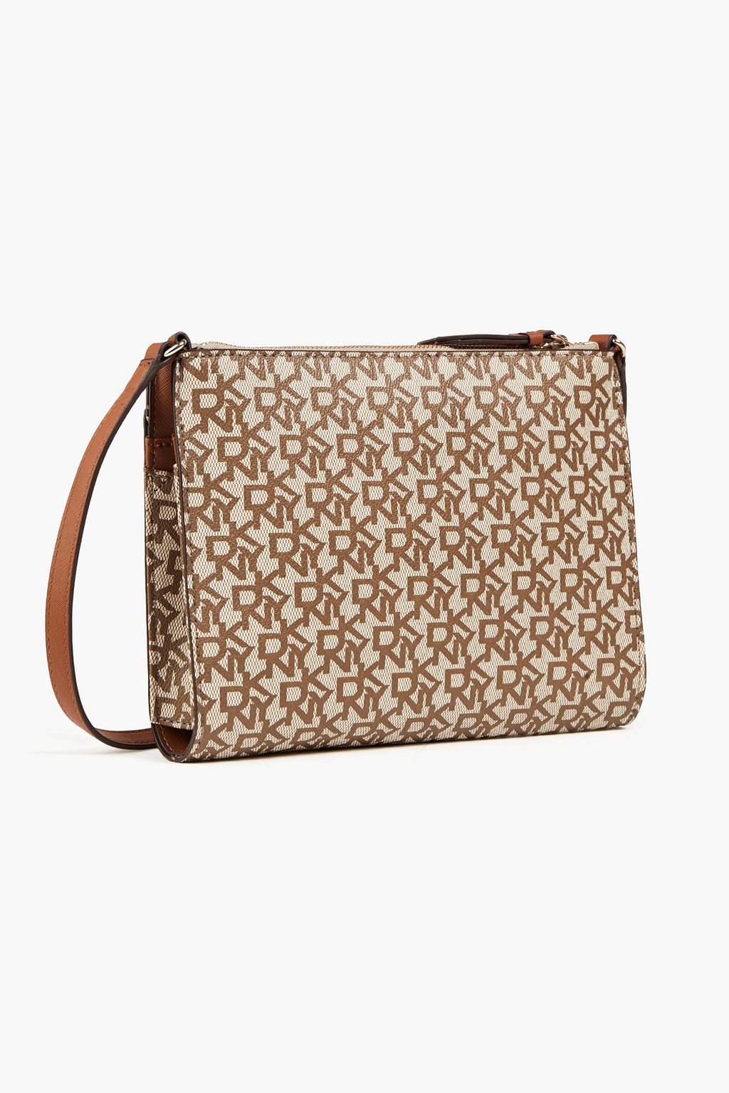 DKNY Bryant Park monogramprint faux texturedleather shoulder bag