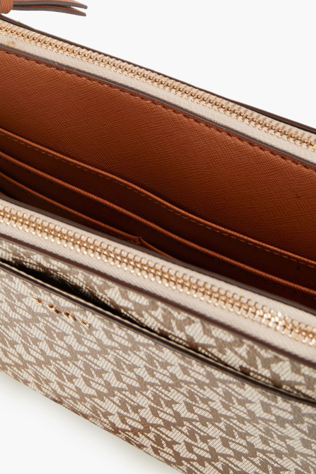 DKNY Bryant Park monogramprint faux texturedleather shoulder bag