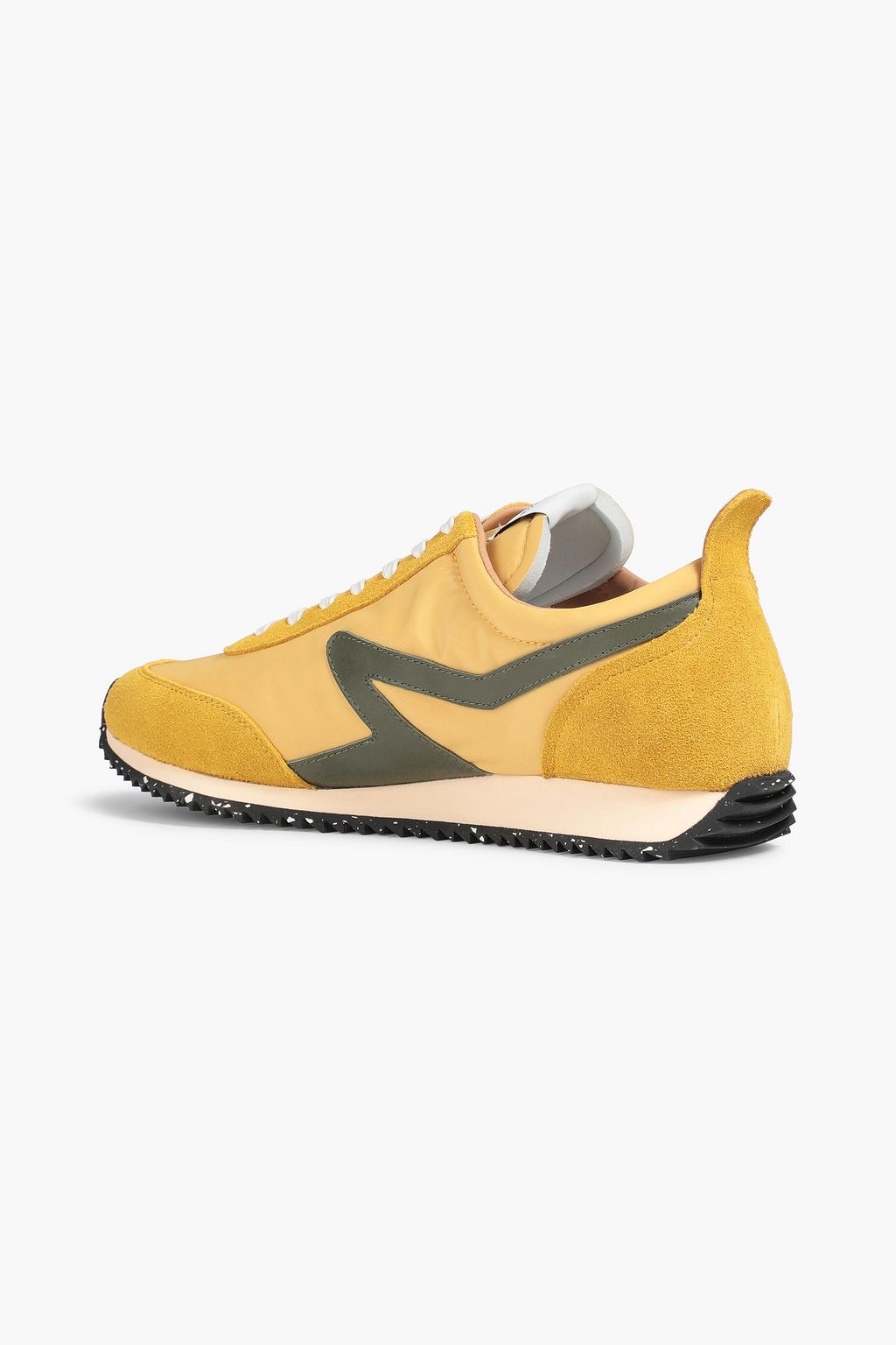 RAG & BONE Retro Runner suede-paneled shell sneakers