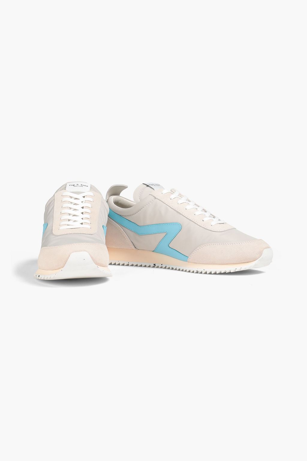 RAG & BONE Retro Runner suede-paneled shell sneakers