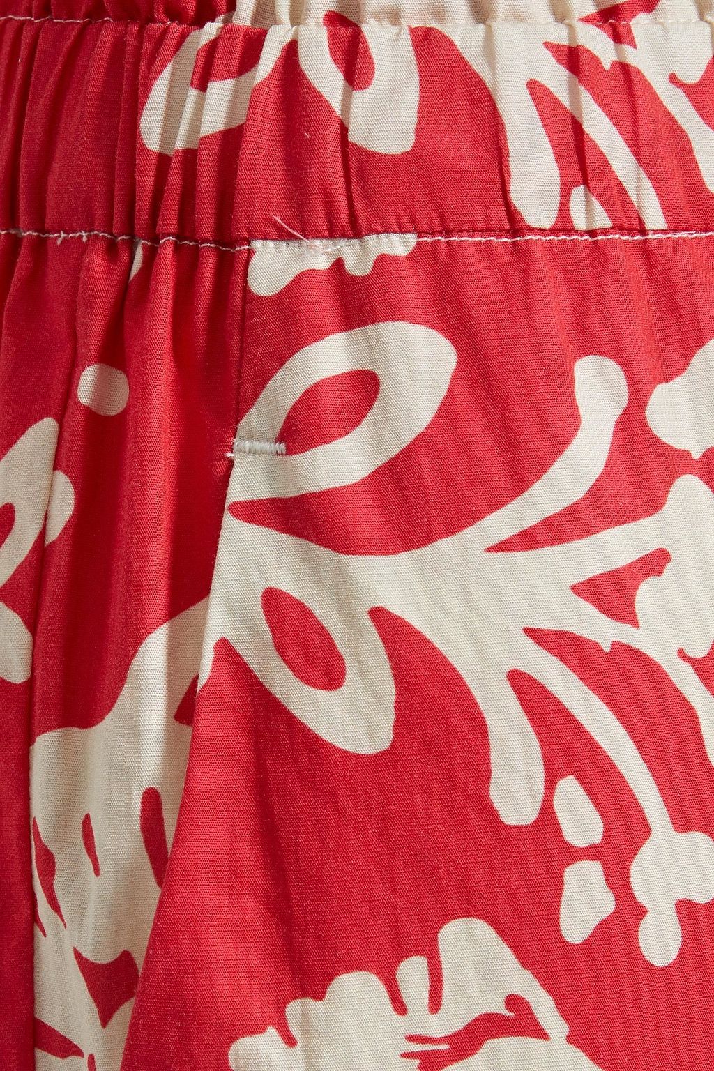 REDVALENTINO Karottenhose aus Baumwollpopeline mit floralem Print