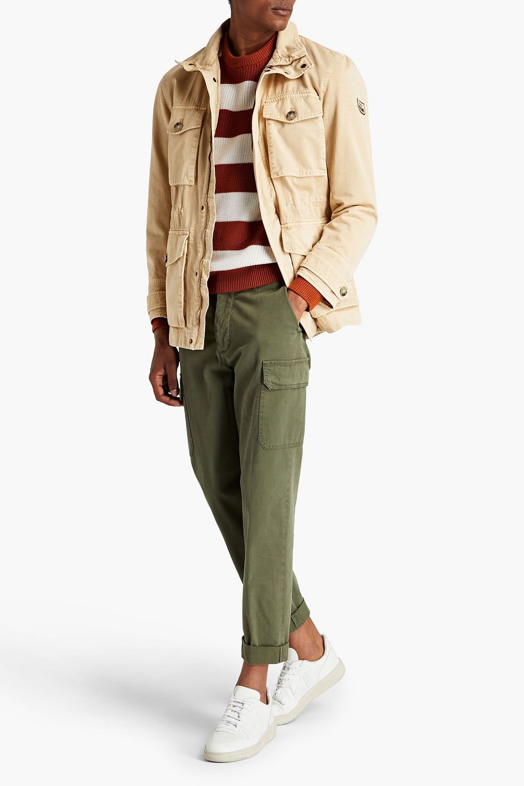 PESERICO Cotton-gabardine field jacket
