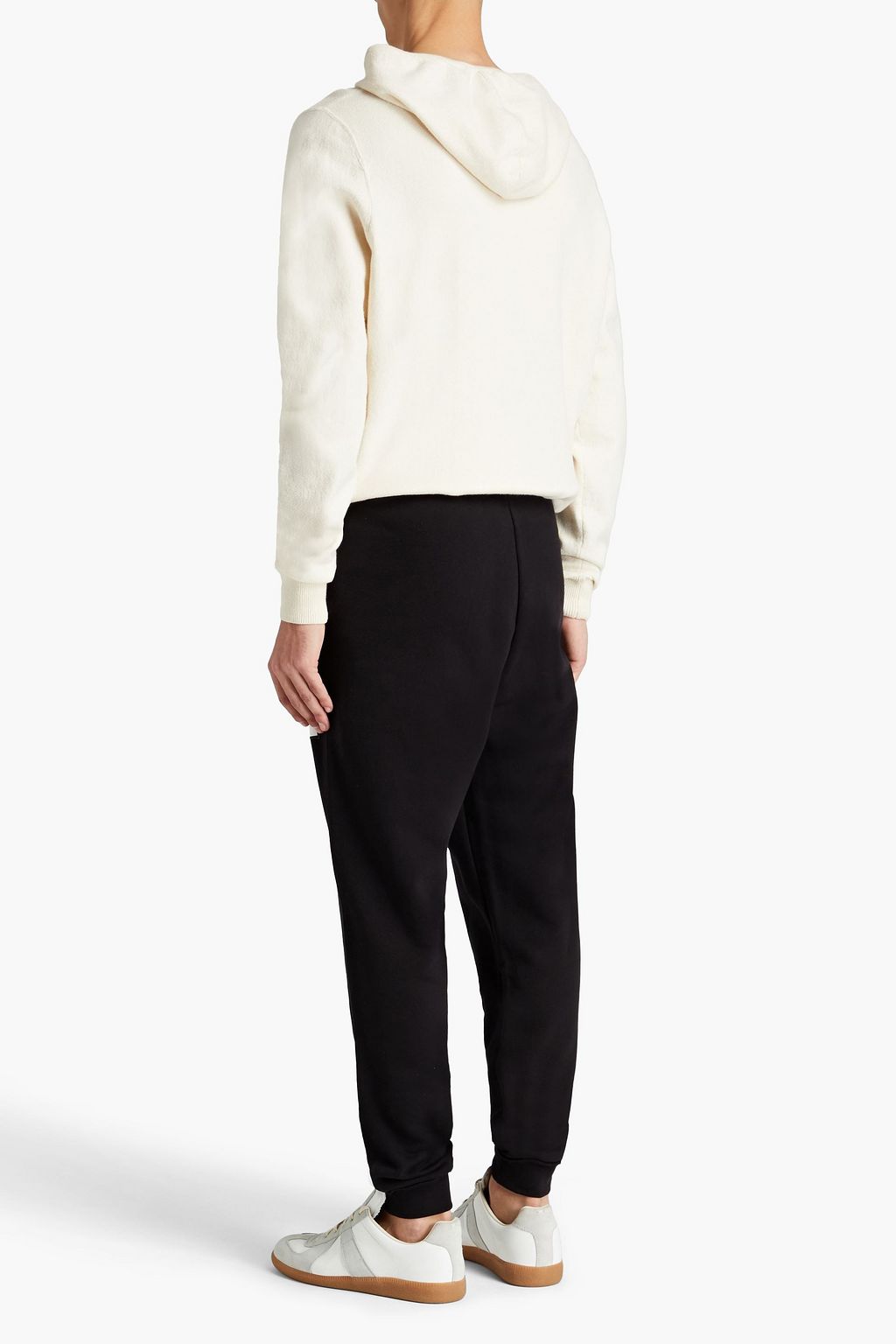 MAISON MARGIELA Sporthose aus Baumwollfrottee mit Applikationen