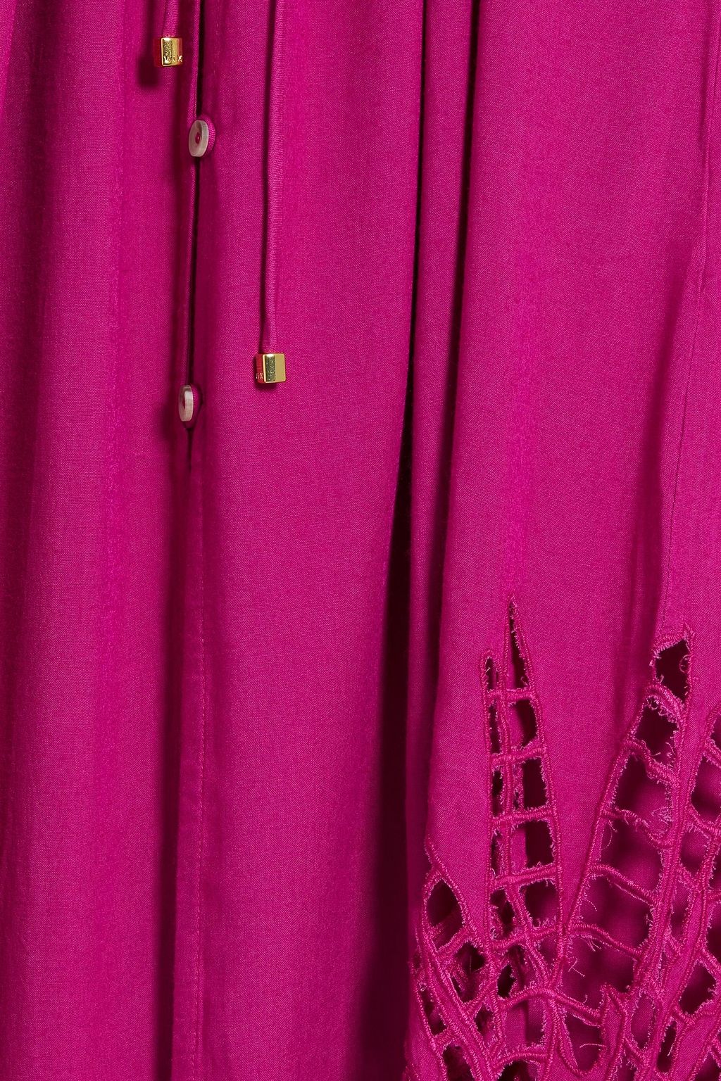 VIX PAULA HERMANNY Broderie anglaise voile midi dress