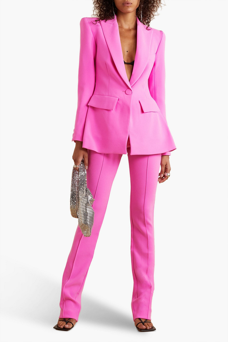  Alex Perry - Crepe Straight-leg Pants - Pink - Uk 8 