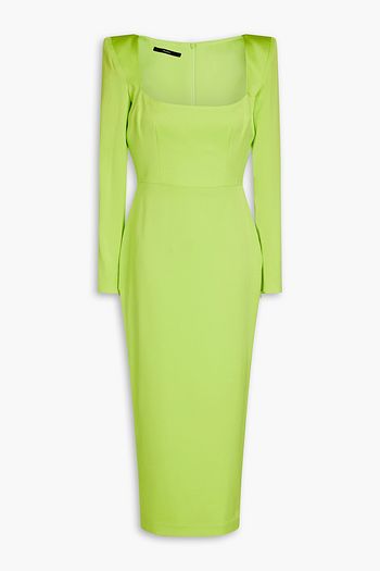 ALEX PERRY Manor satin-crepe midi dress
