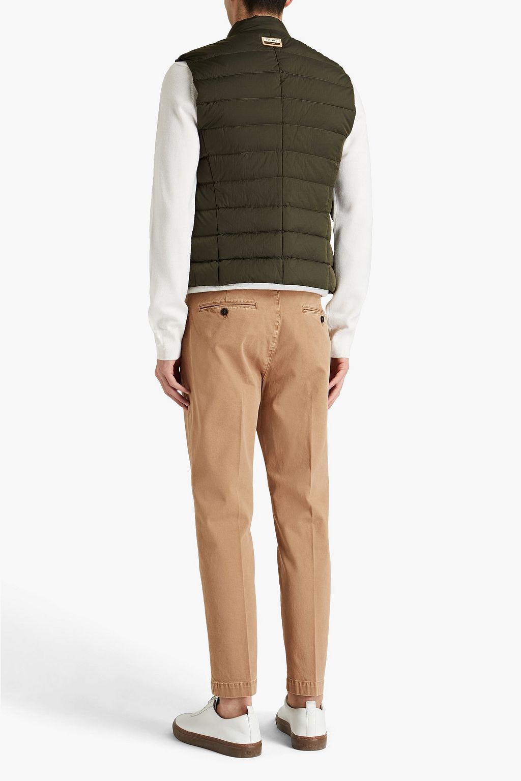 PESERICO Cotton-blend gabardine chinos