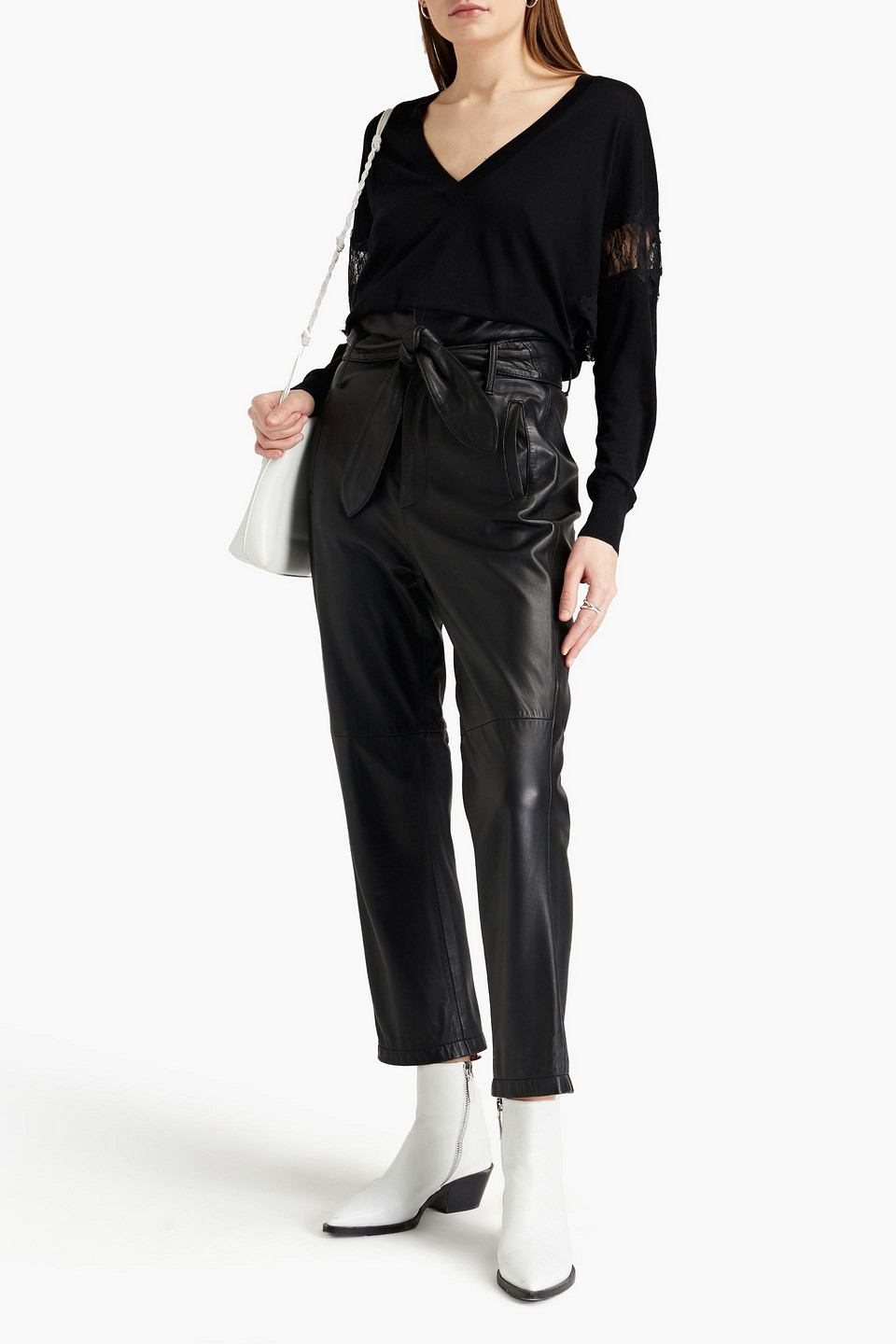 Iro Sorgues Cotton And Silk-blend Jumper In Black
