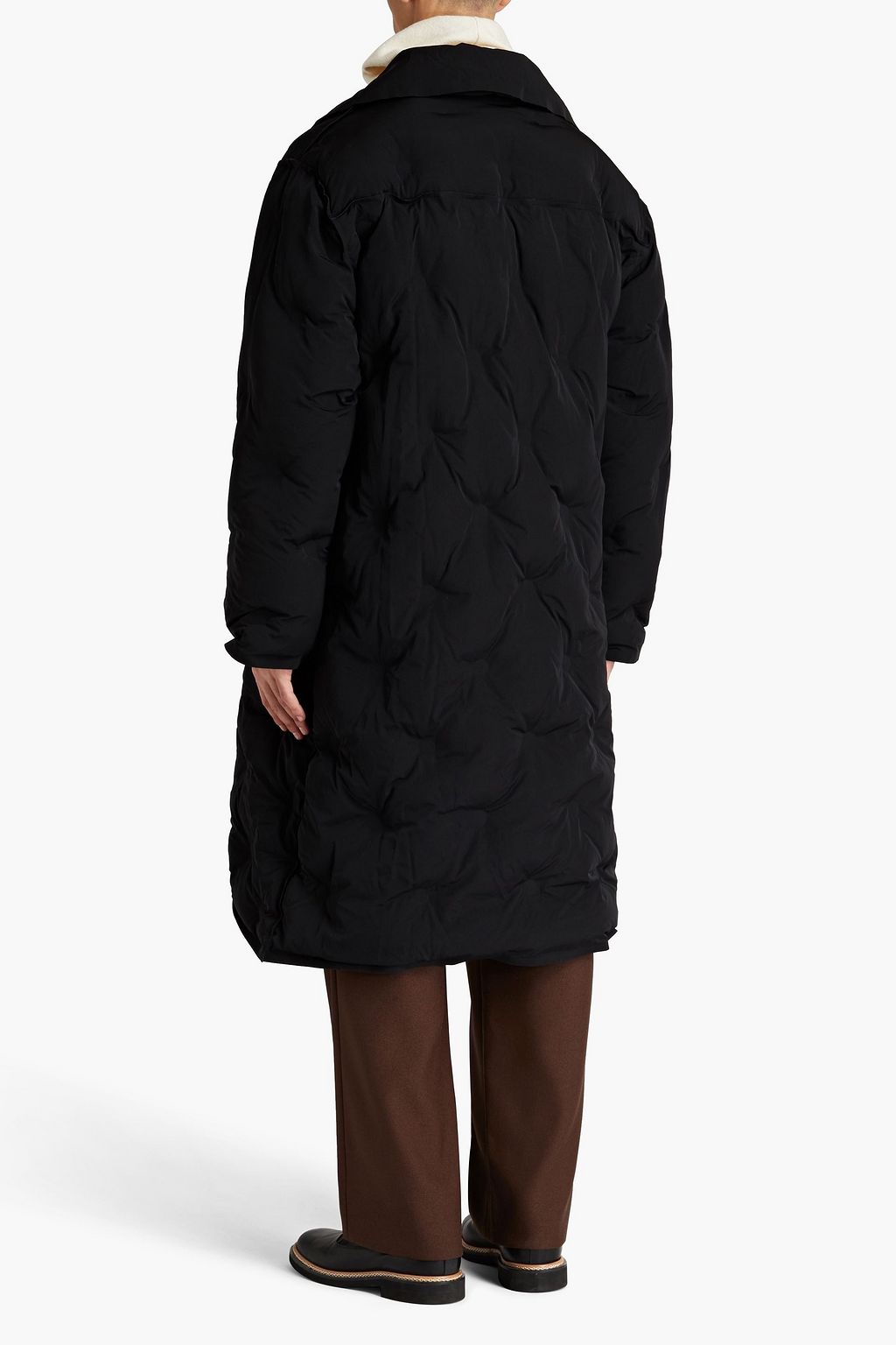 MAISON MARGIELA Oversized double-breasted quilted shell coat