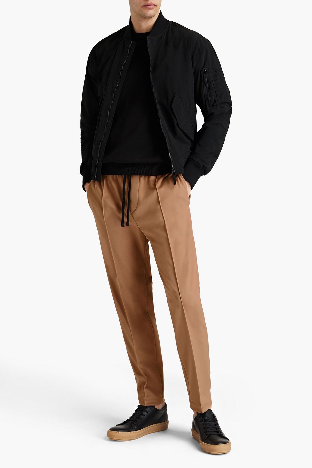 PESERICO Tapered jersey pants