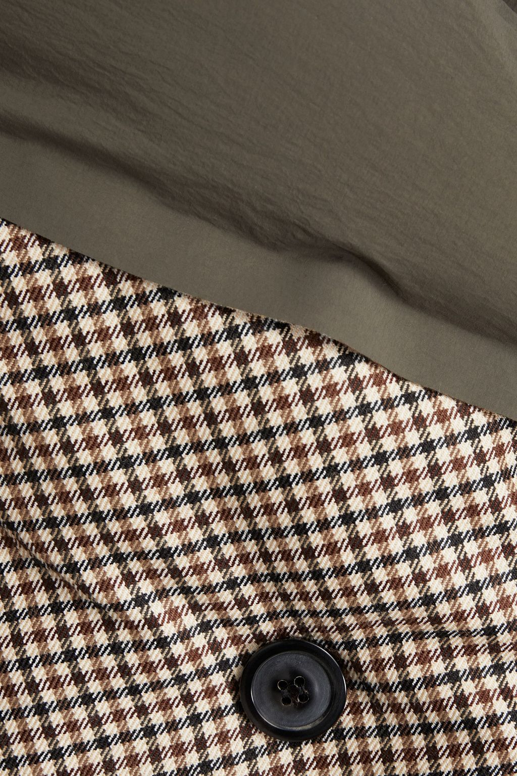 MAISON MARGIELA Oversized double-breasted checked wool coat