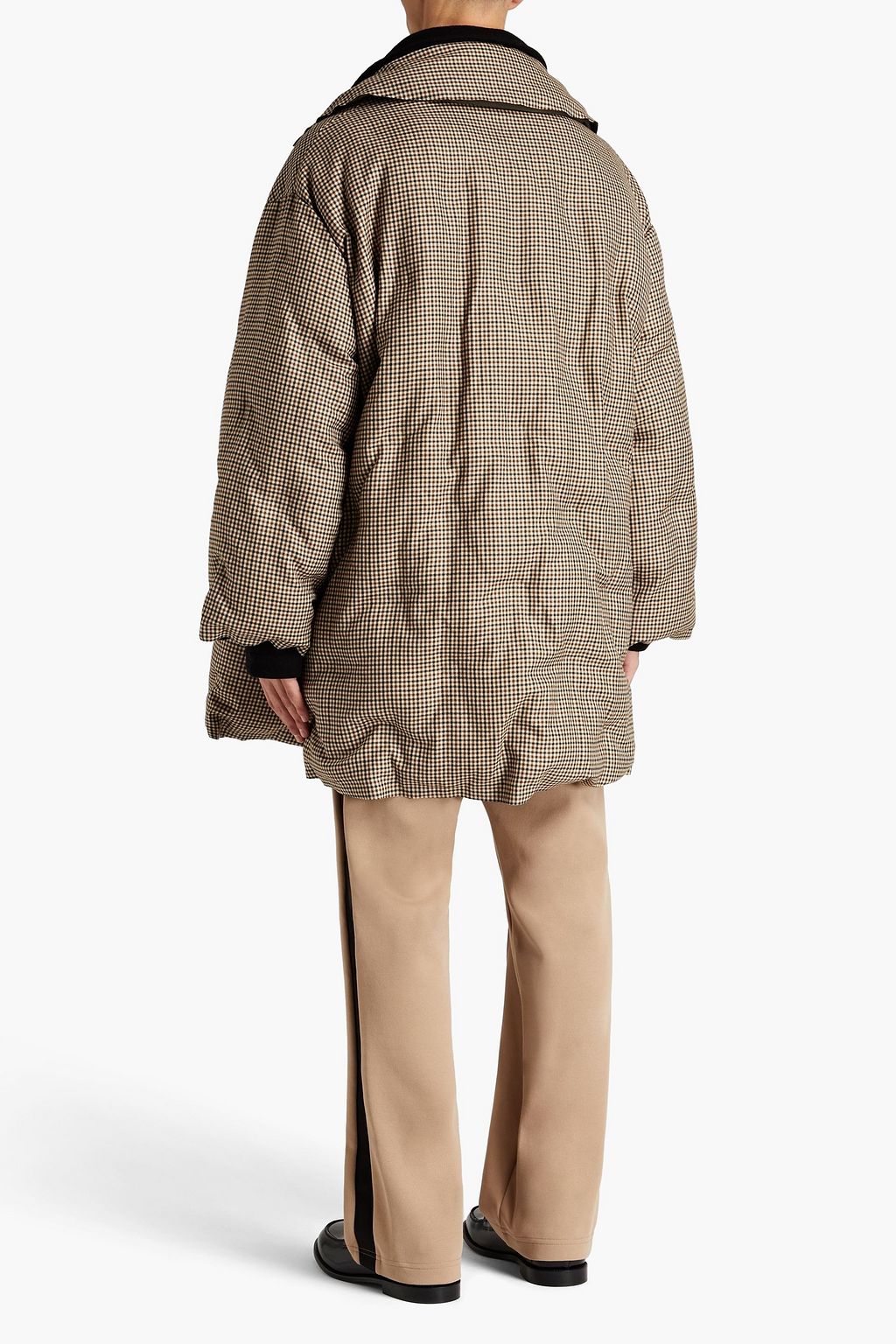 MAISON MARGIELA Oversized double-breasted checked wool coat