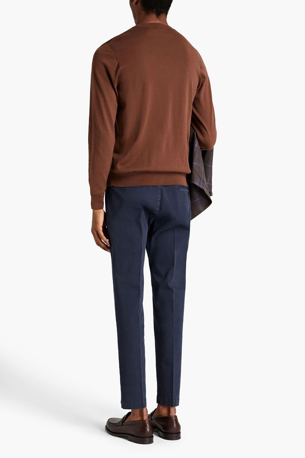 PESERICO Cotton-blend gabardine chinos