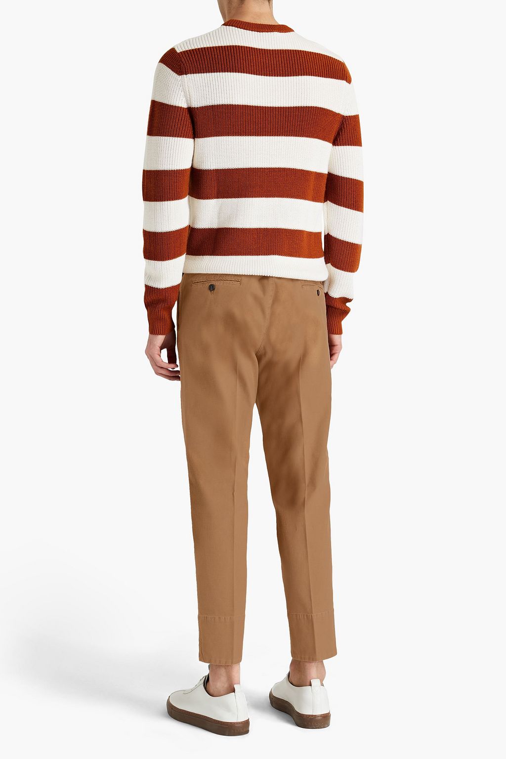 PESERICO Tapered cotton-blend pants
