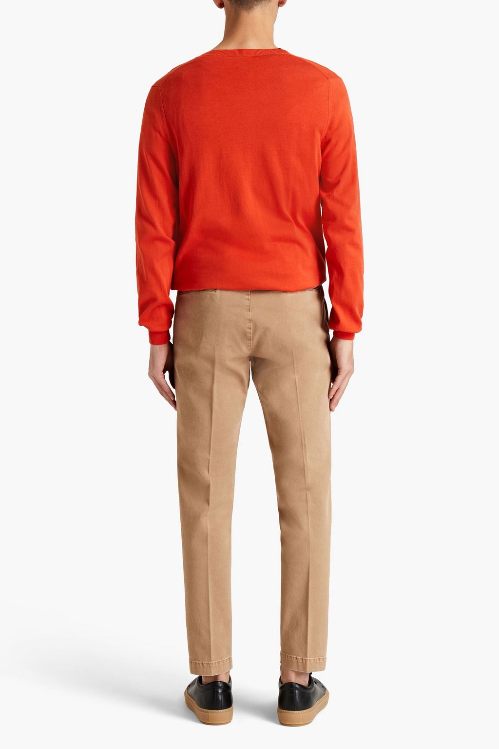 PESERICO Cotton-blend gabardine chinos