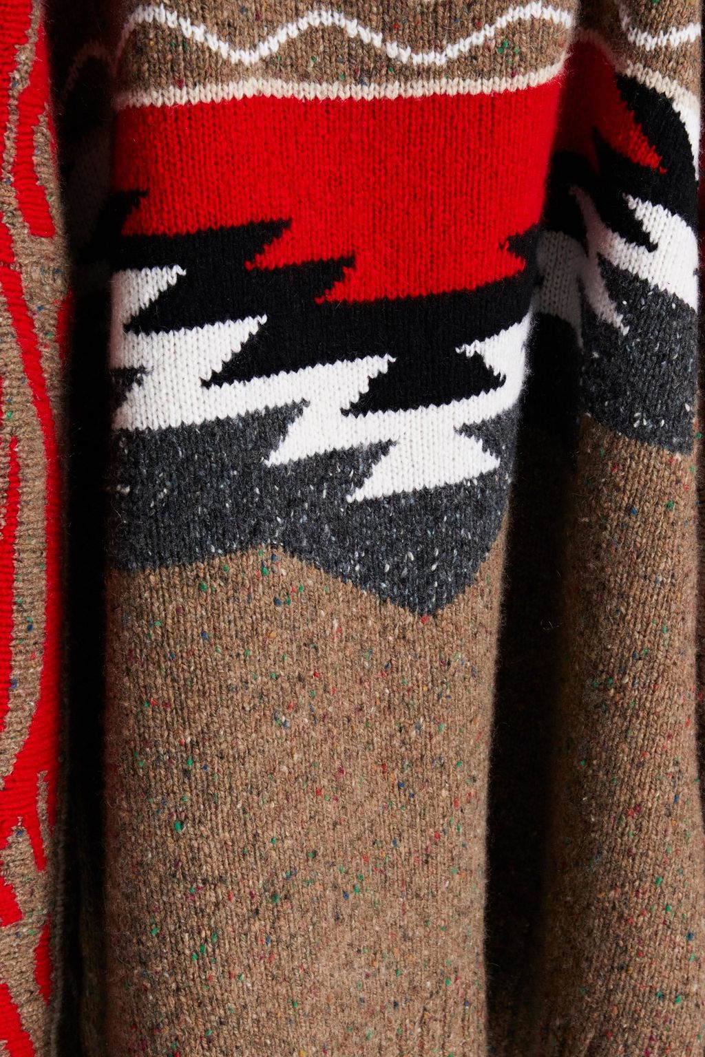AUTUMN CASHMERE Navajo Donegal intarsia-knit cashmere sweater