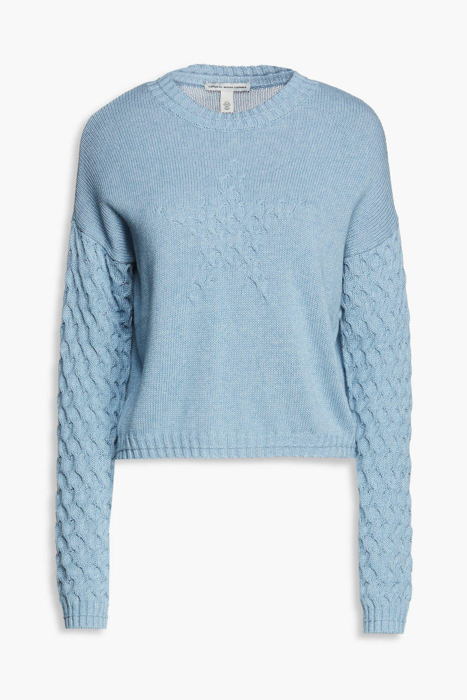 Autumn Cashmere Cable-knit cotton sweater