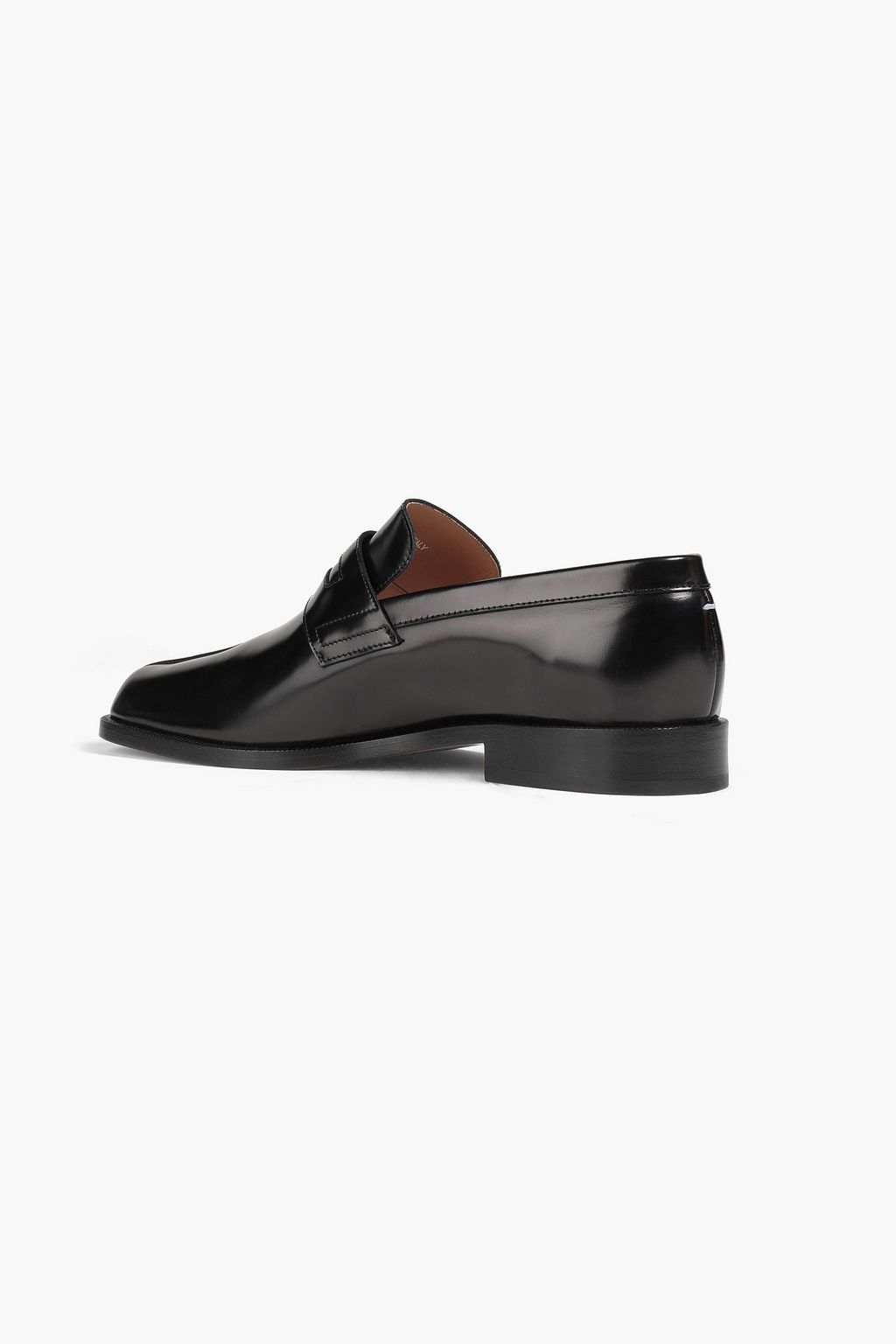 MAISON MARGIELA Tabi split-toe glossed-leather loafers