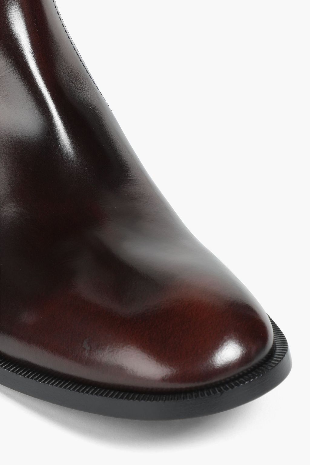 MAISON MARGIELA Burnished glossed-leather boots