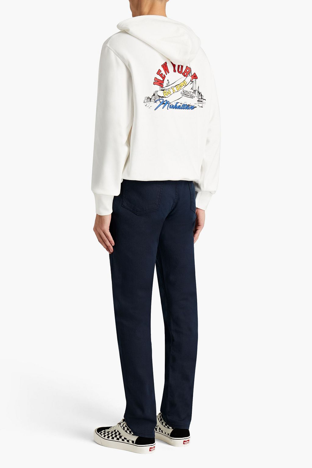 RAG & BONE Slim-fit whiskered denim jeans