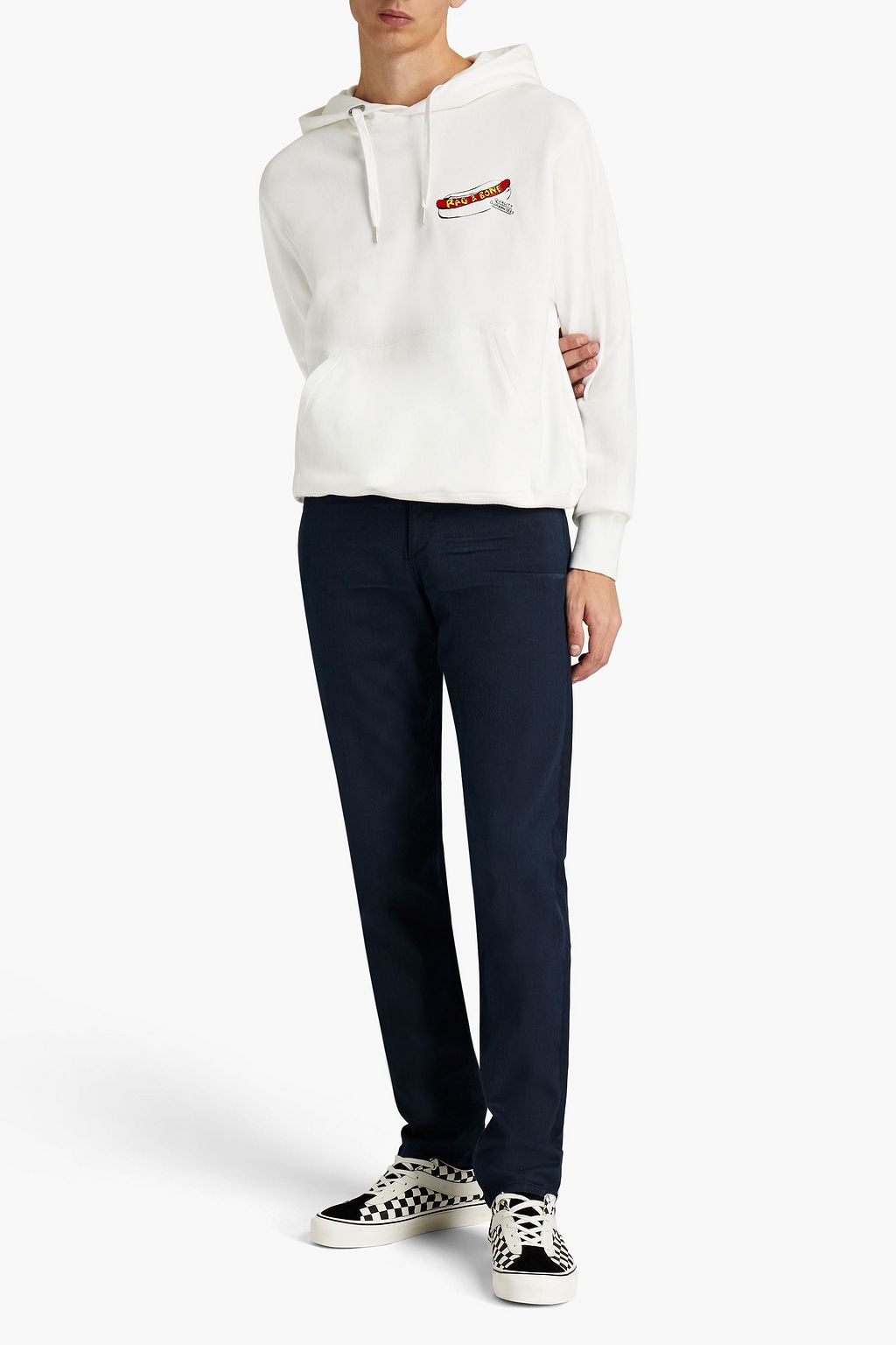 RAG & BONE Slim-fit whiskered denim jeans