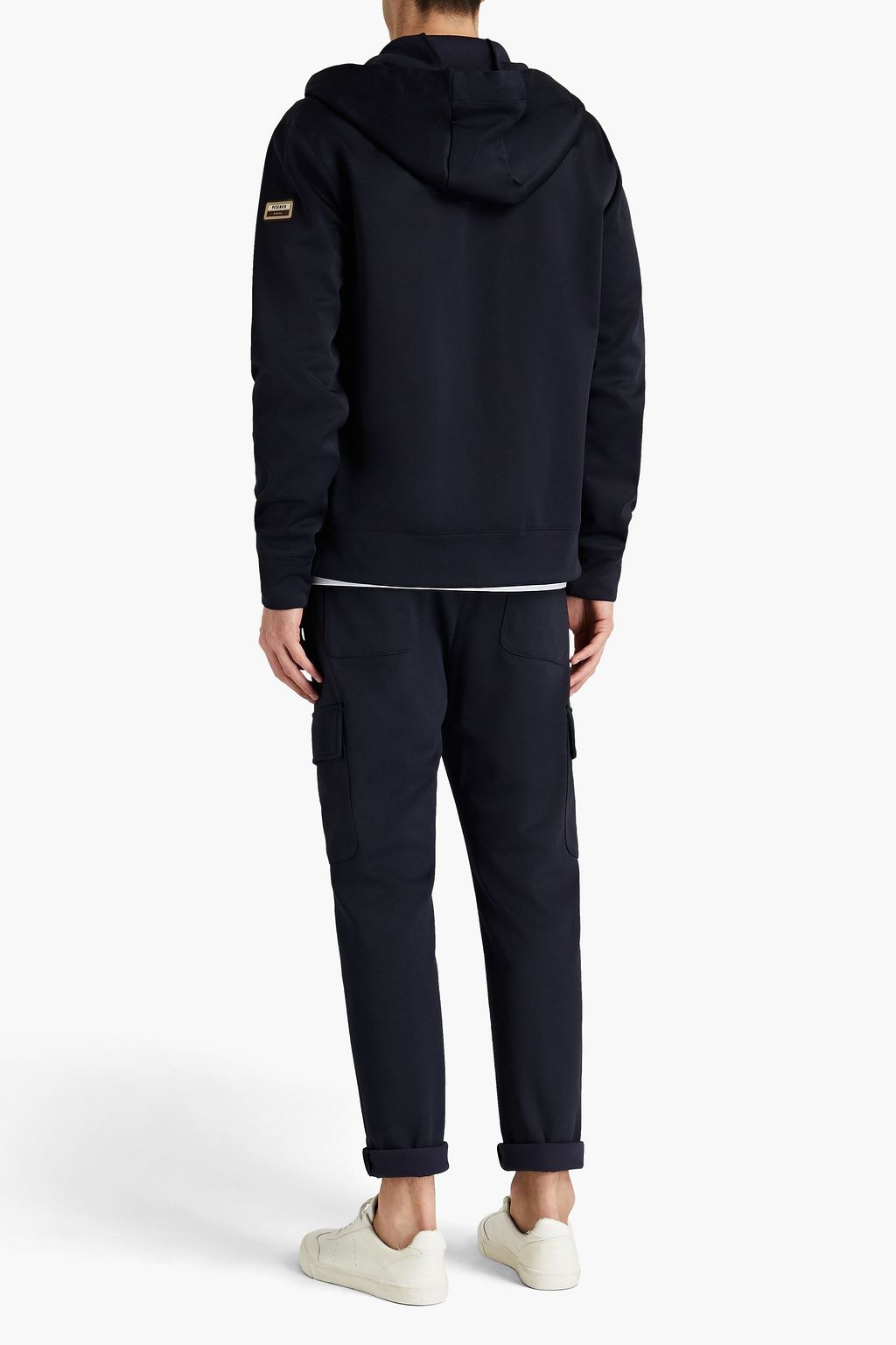 PESERICO Neoprene zip-up hoodie