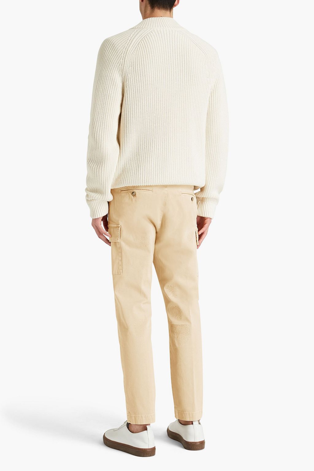 PESERICO Cotton-blend twill cargo pants