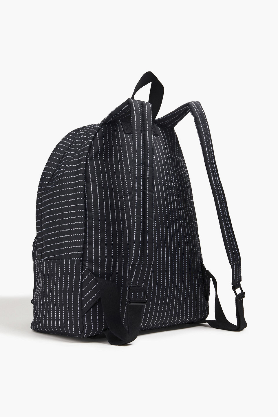 Maison Margiela Man Logo-jacquard Backpack In Black