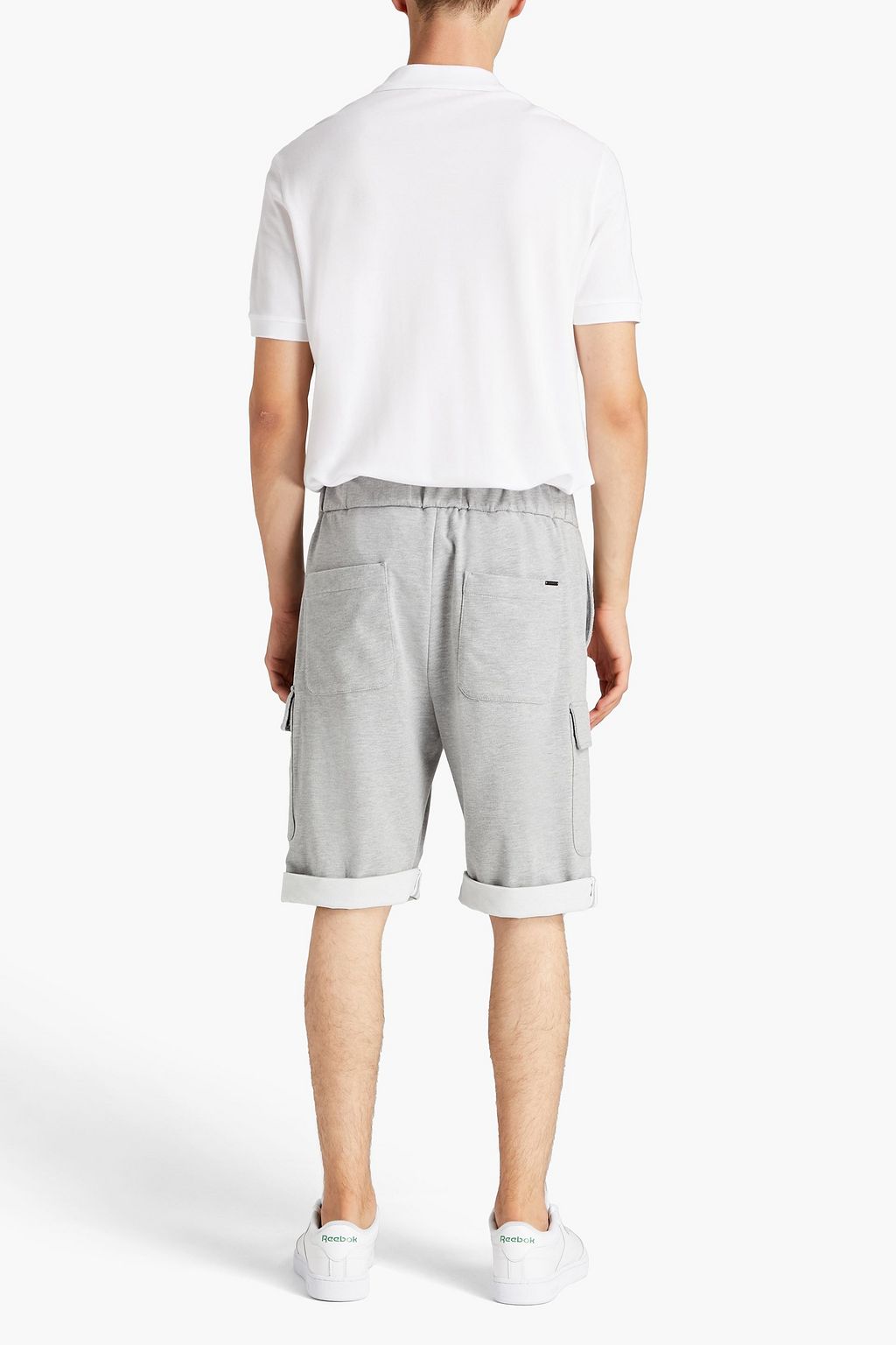 PESERICO Mélange French terry shorts