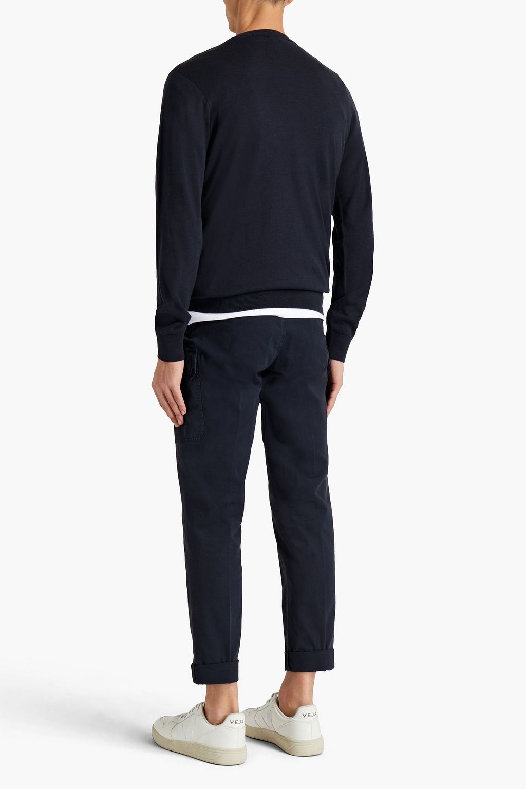 PESERICO Cotton, silk and cashmere-blend sweater