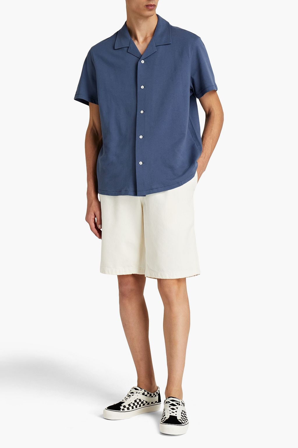 RAG & BONE Avery French cotton-terry shirt