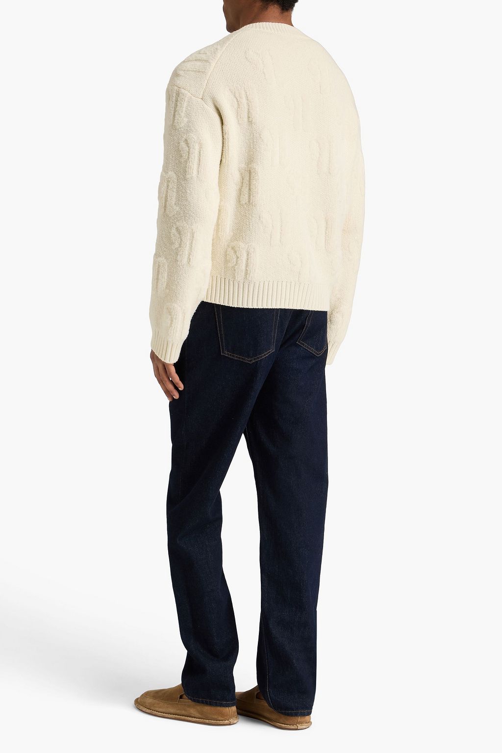 NANUSHKA Figo jacquard-knit wool Henley sweater