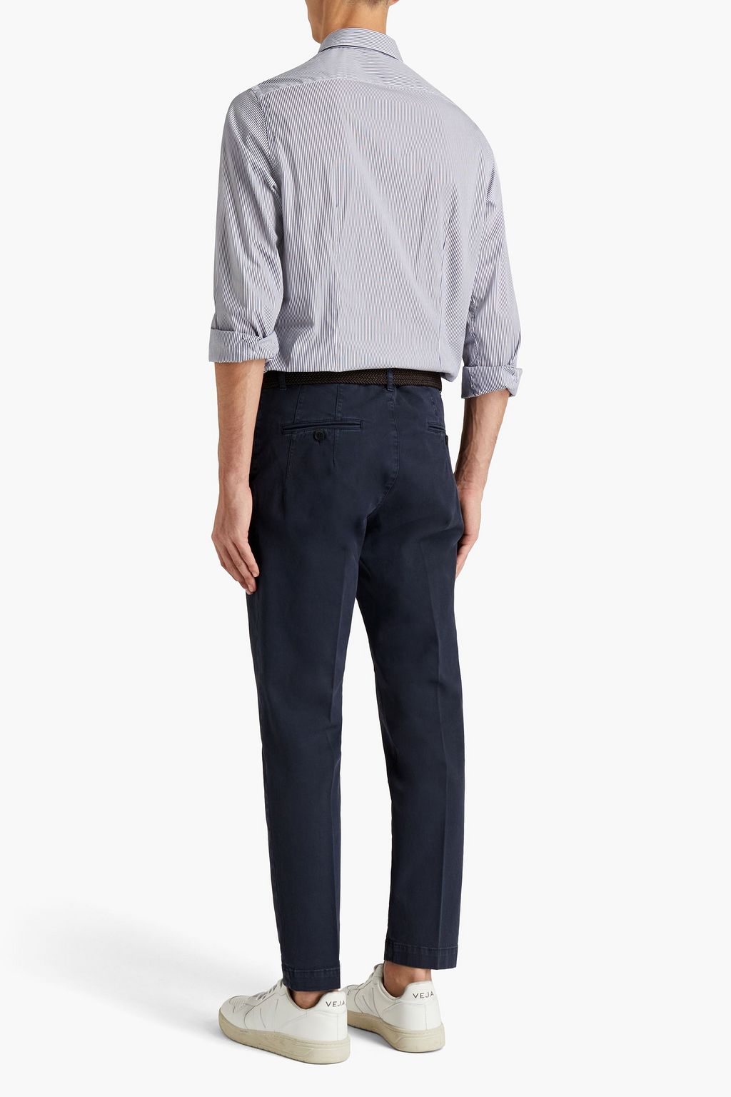 PESERICO Cotton-blend gabardine chinos