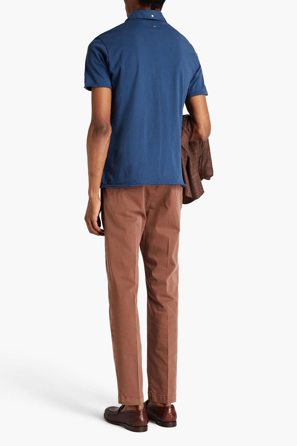 PESERICO Cotton-blend gabardine chinos