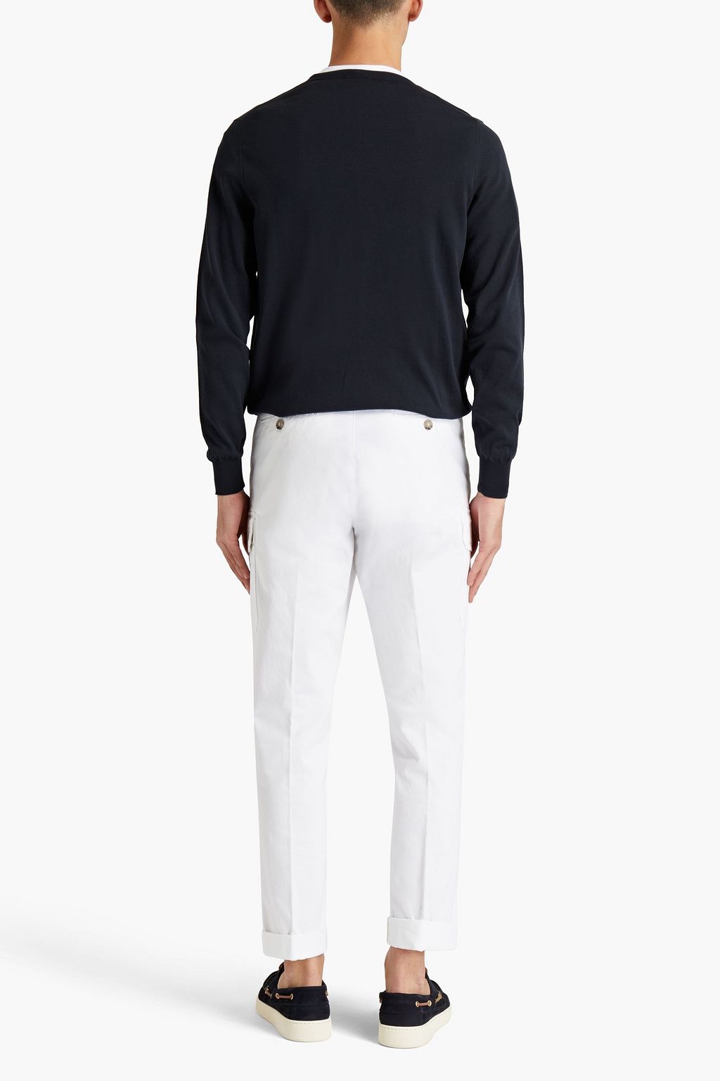 PESERICO Cotton-blend gabardine cargo pants
