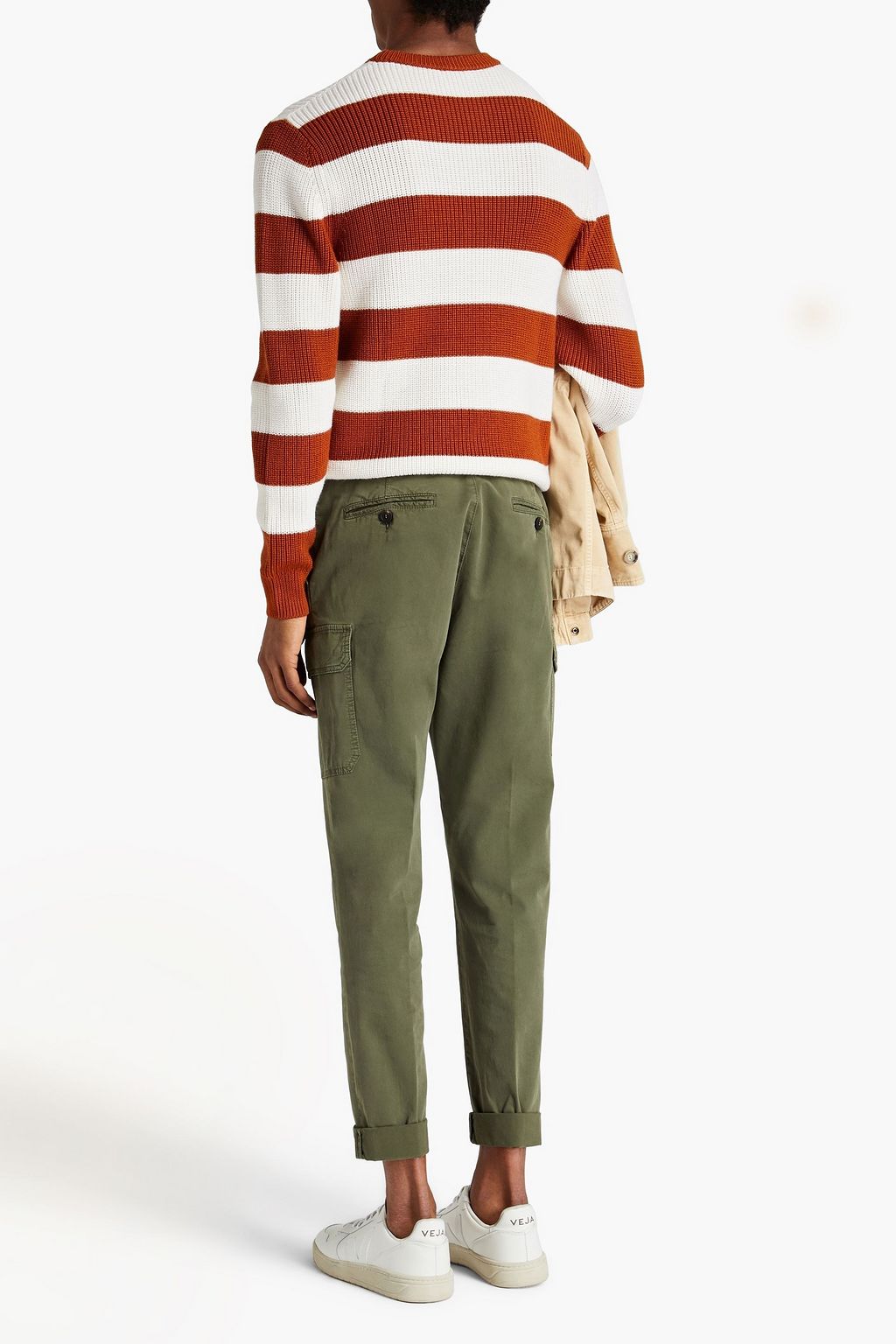 PESERICO Cotton-blend gabardine cargo pants